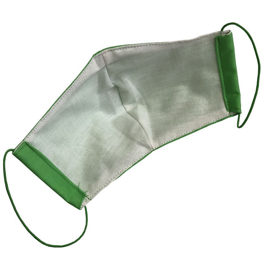 Многоразовая защитная маска для лица зеленая (размер S)