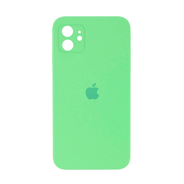 Чехол Original Soft Touch Case for iPhone 12 Green with Camera Lens