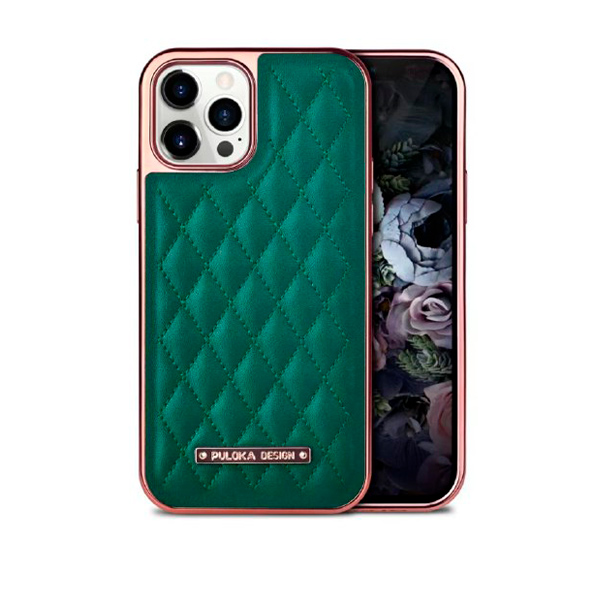 Чохол Puloka Leather Case для iPhone 12 Pro Max Green