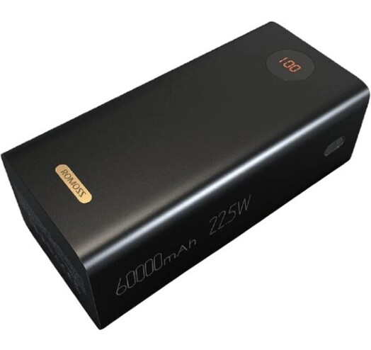 Зовнішній акумулятор Romoss PEA60 60000mAh Black