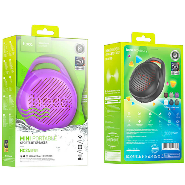 Портативна Bluetooth колонка Hoco HC24 Purple