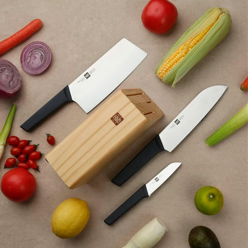 Набор ножей из 4 предметов Xiaomi HuoHou Stainless Steel Knife Set (HU0059)