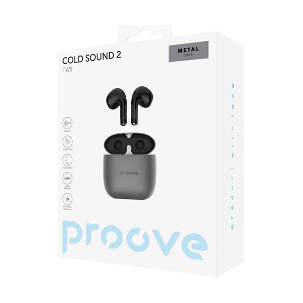 Bluetooth Навушники Proove Cold Sound 2 TWS (Gray)