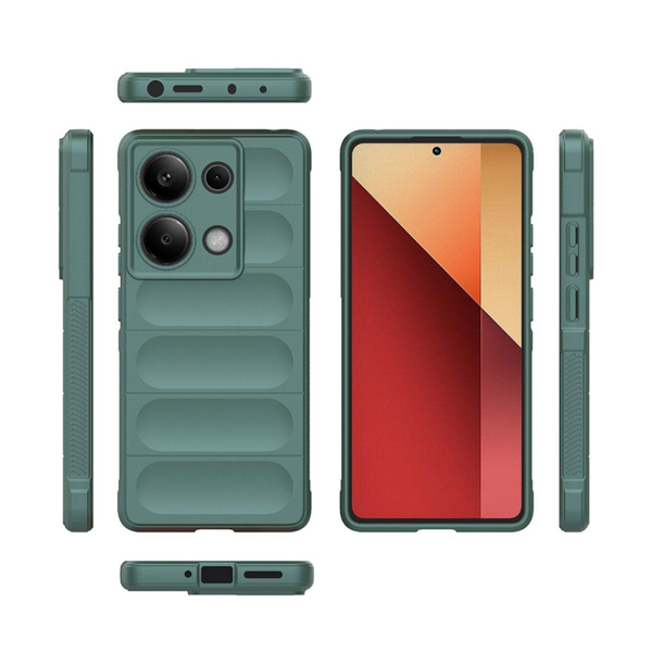 Чехол Cosmic Magic Shield for Xiaomi Redmi Note13 Pro 4G/Poco M6 Pro 4G Dark Green with Camera Lens