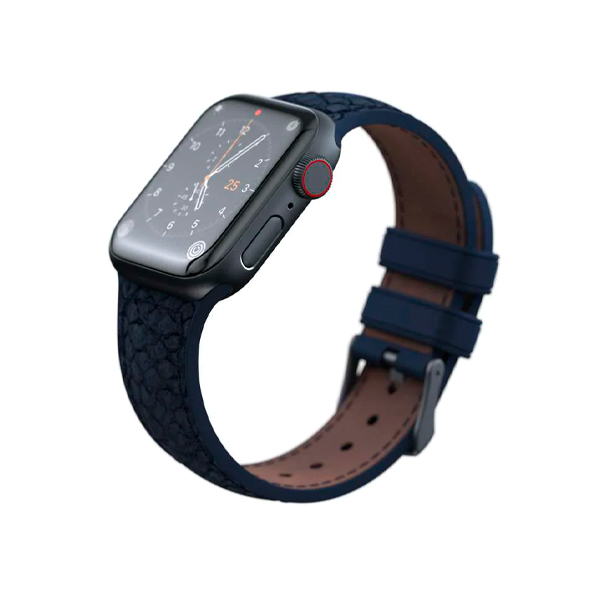 Ремешок Njord Salmon Leather Strap Petrol для Apple Watch 45mm/44mm (SL14121)