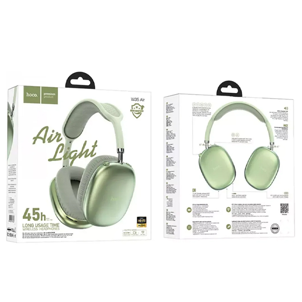 Bluetooth Навушники Hoco W35 Air Triumph BT Green