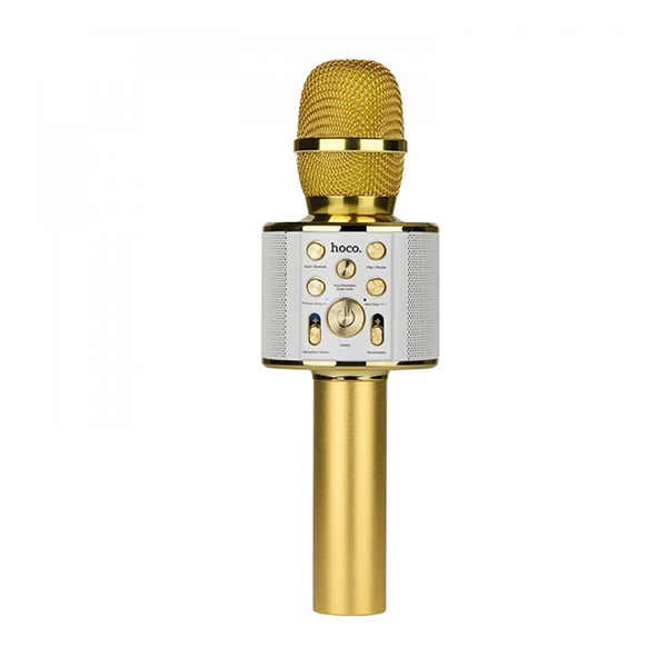 Портативная Bluetooth колонка-микрофон Hoco BK3 Cool sound Gold