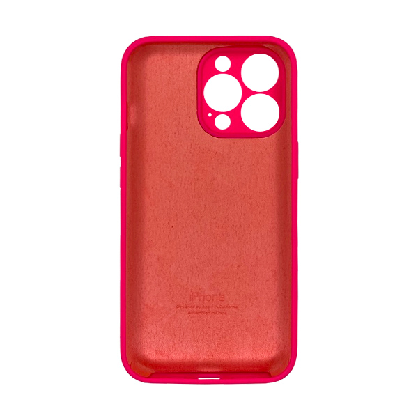 Чехол Soft Touch для Apple iPhone 13 Pro Hot Pink with Camera Lens Protection