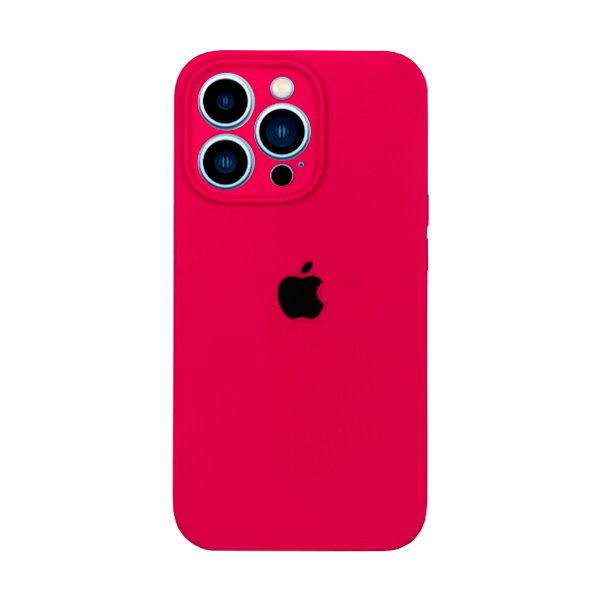 Чехол Soft Touch для Apple iPhone 13 Pro Hot Pink with Camera Lens Protection