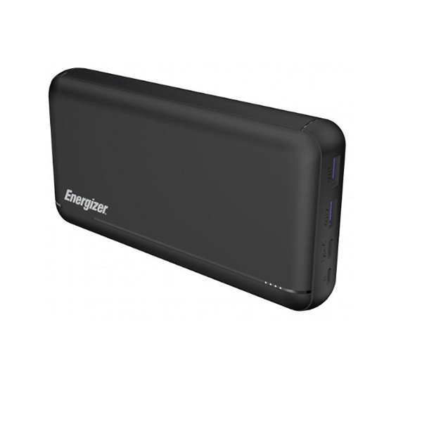 Внешний аккумулятор Energizer 30000mAh USB-Ax2 + USB-C PD 22.5W + ліхтарик LTC Solar