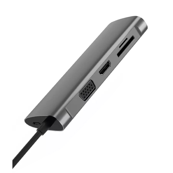 USB-хаб WIWU Adapter Alpha A11 11 in 1 USB-C Hub Gray