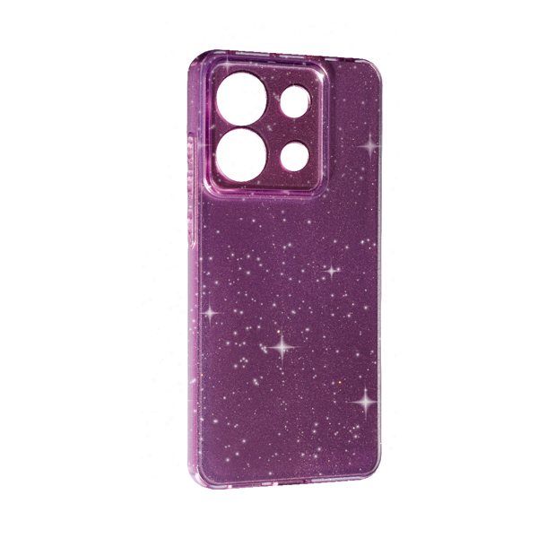 Чехол Silicon Shiny Case Xiaomi Redmi Note13 Pro 4G/Poco M6 Pro 4G Glitter Lilac Pride