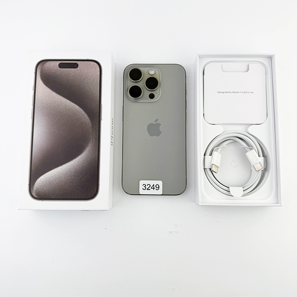 Apple iPhone 15 Pro 256GB Natural Titanium  Б/У №3249 (Стан 8/10)