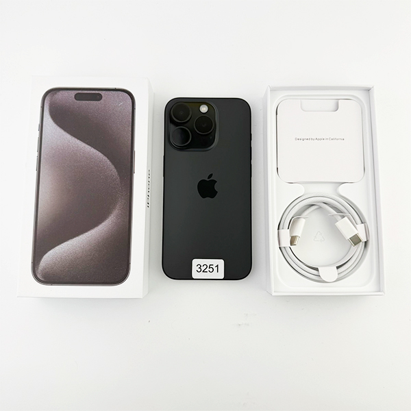 Apple iPhone 15 Pro 128GB Black Titanium  Б/У №3251 (Стан 9/10)