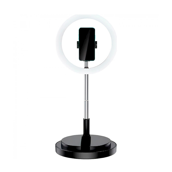 Набор для блогеров 2 в 1 кольцевая лампа Usams US-ZB120 Stretchable Selfie Ring Light Black