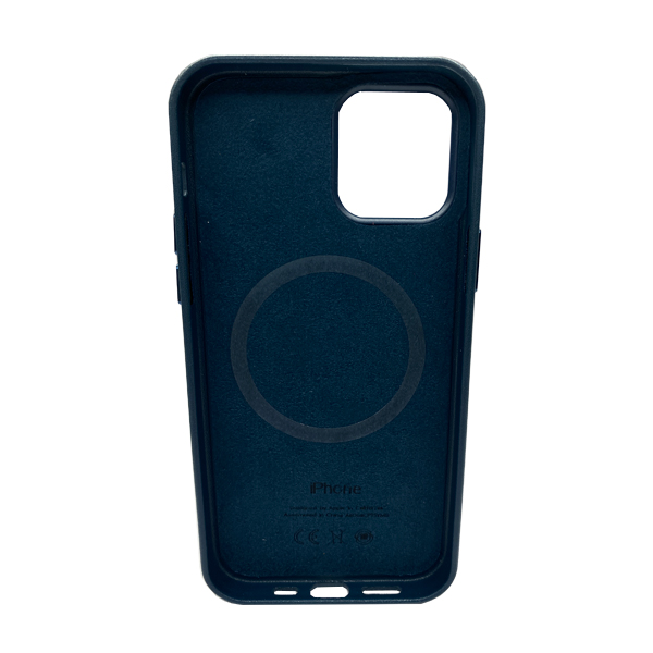 Чохол Leather Case для iPhone 13 Pro Max with MagSafe Indigo Blue