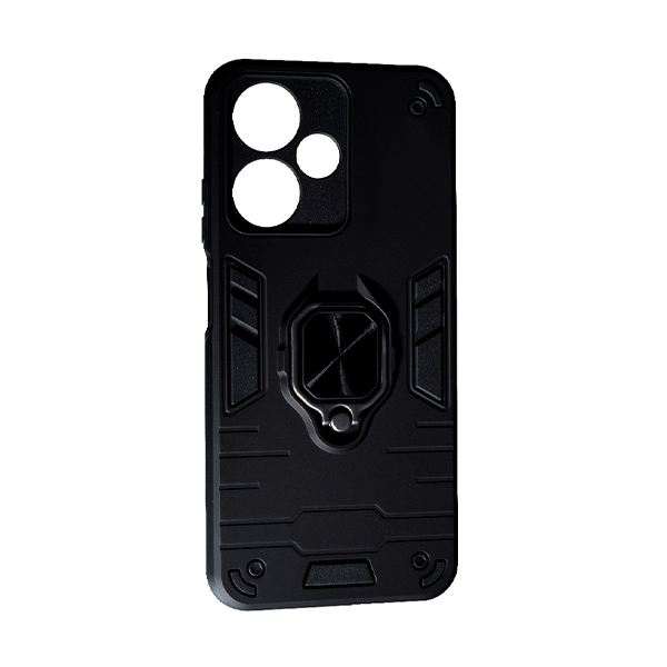 Чехол Armor Antishock Case для Infinix Hot 30i with Ring Black with Camera Lens