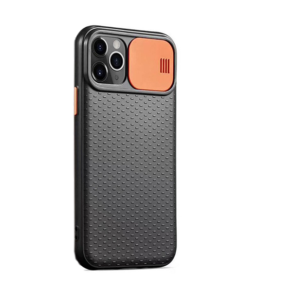 Чехол накладка Camshield TPU для iPhone 11 Black/Orange