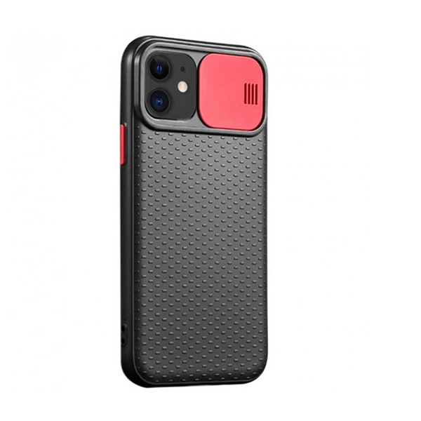 Чехол накладка Camshield TPU для iPhone 11 Black/Red