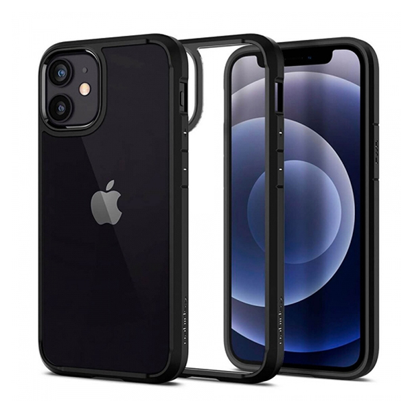 Чехол Spigen для iPhone 12/12 Pro Crystal Hybrid Matte Black