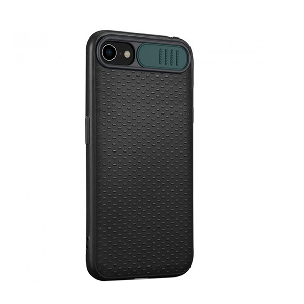 Чехол накладка Camshield TPU для iPhone 7/8/SE 2020 Black/Green