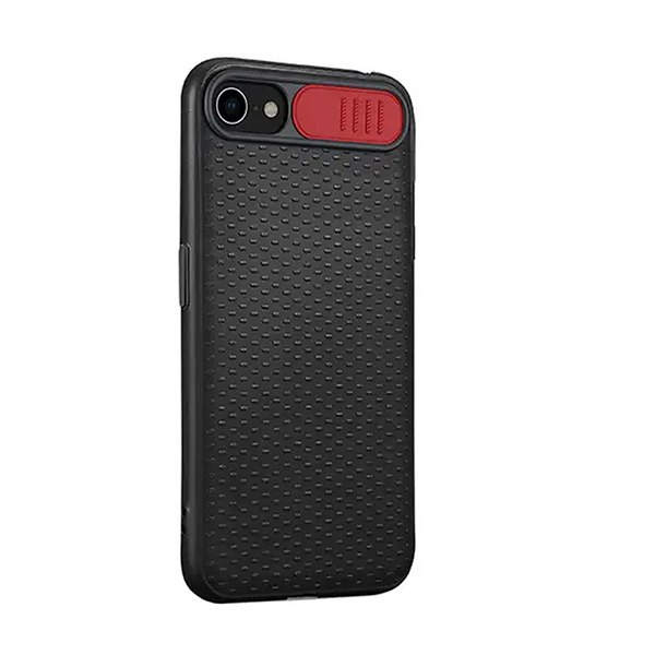 Чехол накладка Camshield TPU для iPhone 7/8/SE 2020 Black/Red