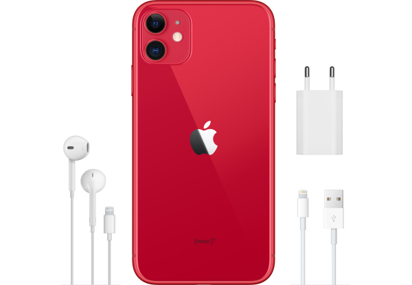 Смартфон Apple iPhone 11 128GB Product Red (MHDK3) Slim Box українська версія