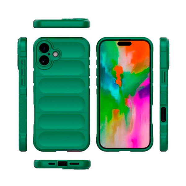 Чехол Cosmic Magic Shield for iPhone 16 Dark Green with Camera Lens