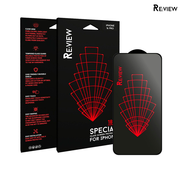 Захисне скло Re:view для iPhone 16 Pro Black
