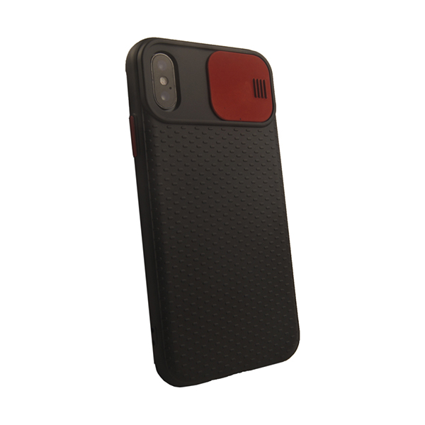 Чохол накладка Camshield TPU для iPhone XS Max Black/Red