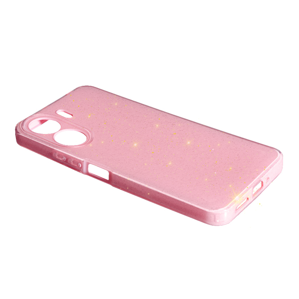 Чехол Silicon Shiny Case Xiaomi 13C/Poco C65 Glitter Pink