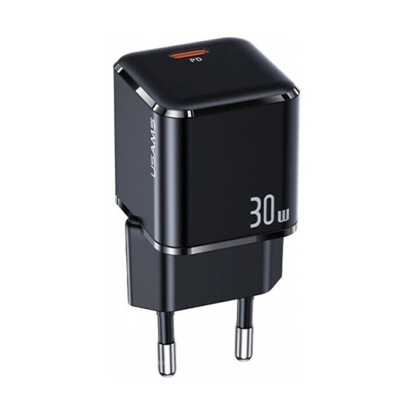 СЗУ Usams US-CC186 X-ron Single USB PD30W Fast Charger Black (CC186TC01)