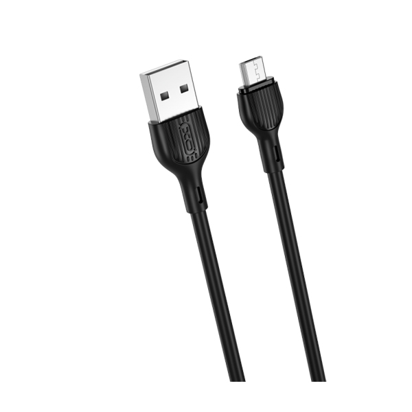 Кабель XO NB200 Micro USB 1m 2.1A Black