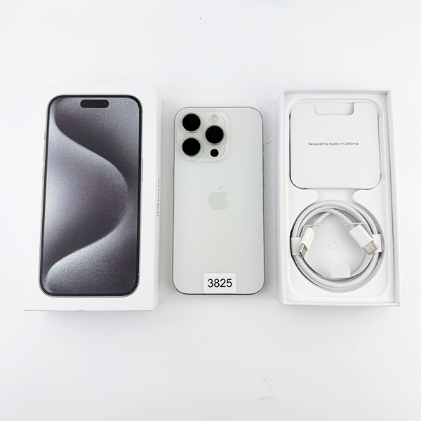 Apple iPhone 15 Pro 128GB White Titanium Б/У №3825 (Стан 9/10)