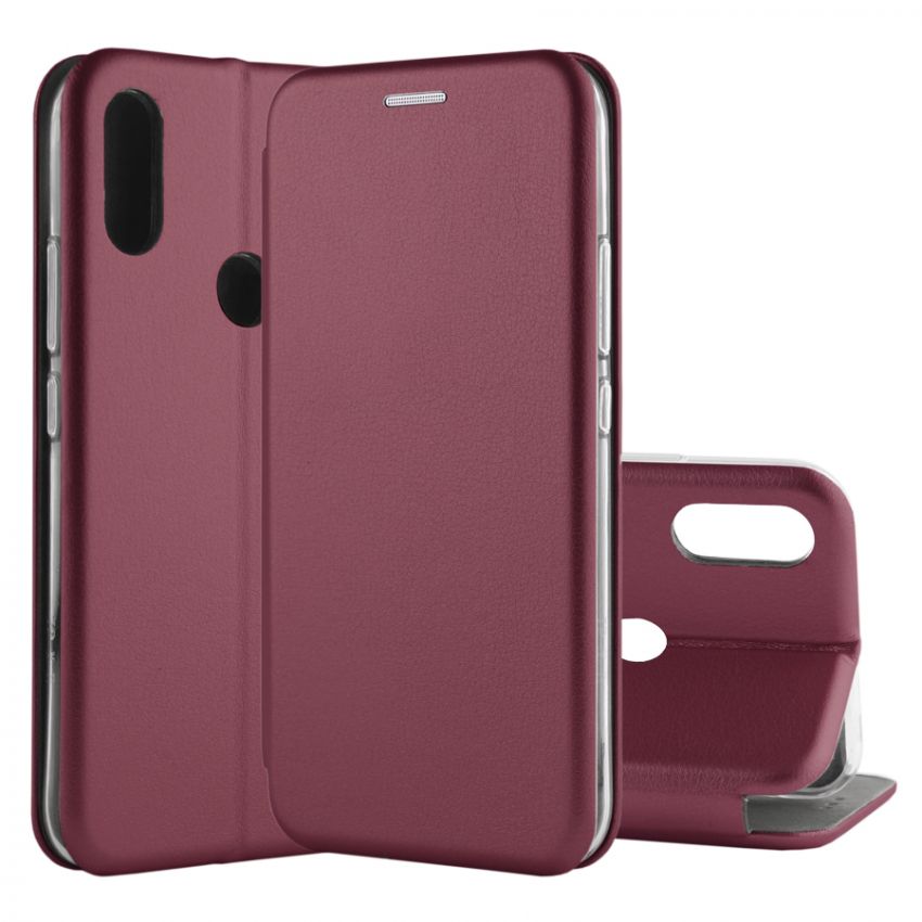 Чехол книжка Kira Slim Shell для Xiaomi Redmi 7 Bordo