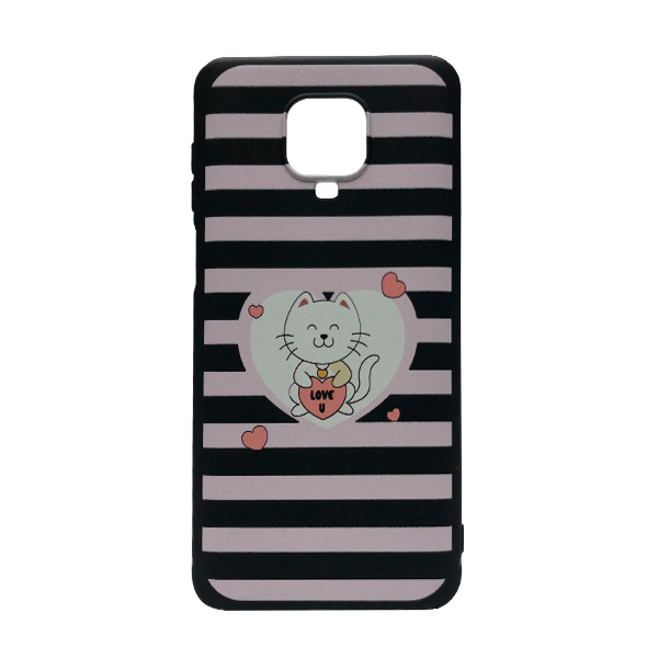 Чохол Wave Cute Case для Xiaomi Redmi Note 9s/Note 9 Pro/Note 9 Pro Max Black Kitty Love