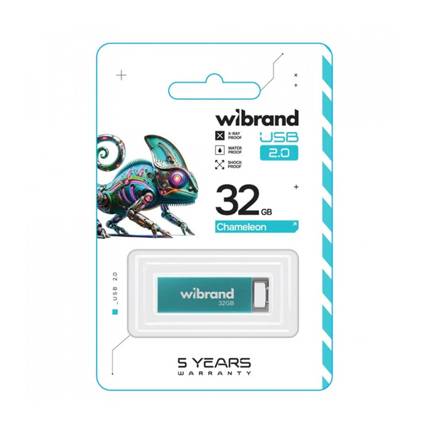 Флешка Wibrand 32GB Chameleon USB 2.0 Light Blue (WI2.0/CH32U6LU)