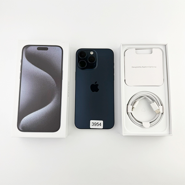 Apple iPhone 15 Pro Max 256GB Blue Titanium Б/У  №3954 (Стан 9/10)