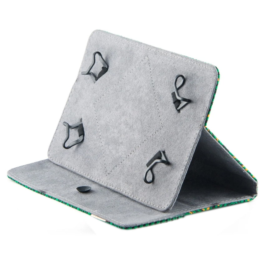 Сумка книжка универсальная для планшетов Lagoda 9-10 дюймов Green Embroidery