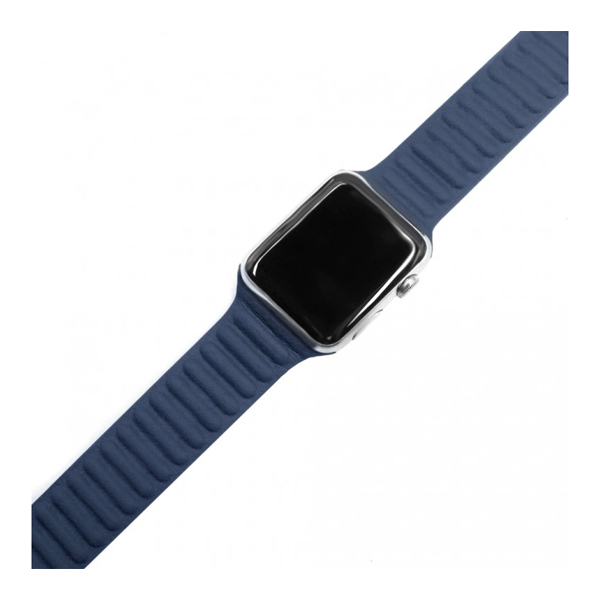 Ремінець для Apple Watch 42mm/44mm Leather Link Midnight Blue