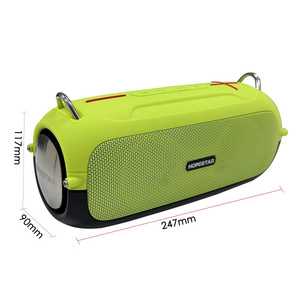 Портативна Bluetooth колонка Hopestar A41 Party Light Green/Black