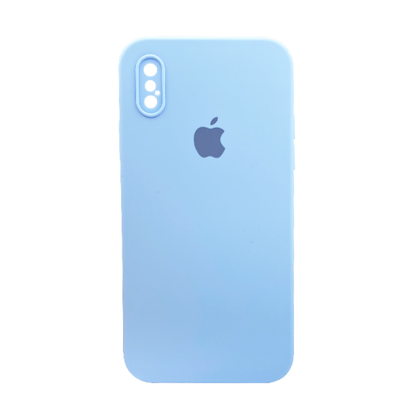 Чехол Soft Touch для Apple iPhone X/XS Lilac Blue with Camera Lens Protection Square