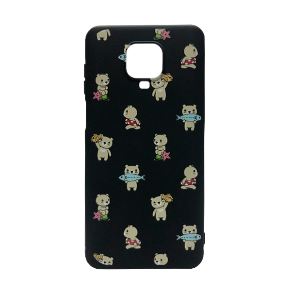 Чехол Wave Cute Case для Xiaomi Redmi Note 9s/Note 9 Pro/Note 9 Pro Max Black Little Bears