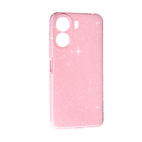 Чехол Silicon Shiny Case Xiaomi 13C/Poco C65 Glitter Pink