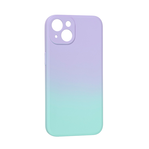 Чохол накладка Silicon Gradient Case для iPhone 13/14 Lilac/Mint