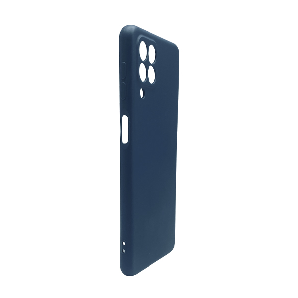 Чехол Original Soft Touch Case for Samsung M53-2022/M536 Dark Blue with Camera Lens