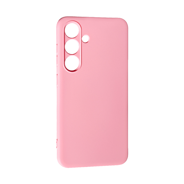 Чехол Original Soft Touch Case for Samsung S24/S921B Pink with Camera Lens