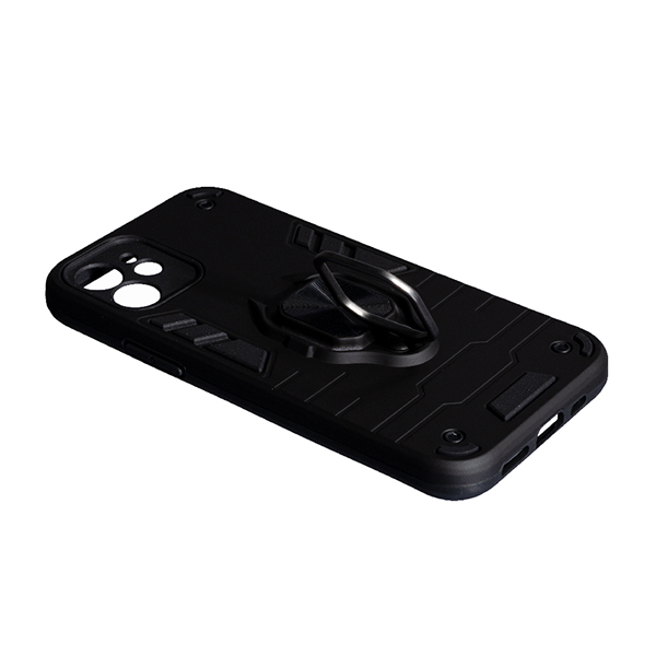 Чохол Armor Antishok Case для iPhone 12/12 Pro with Ring Black with Camera Lens