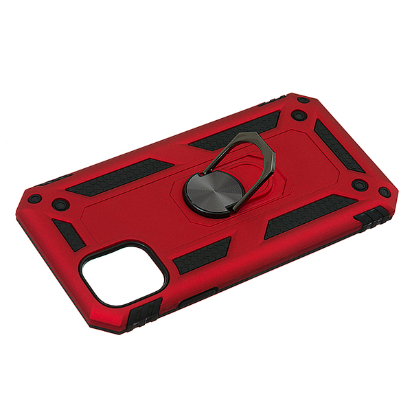 Чохол Armor Antishok Case для iPhone 11 with Ring Red
