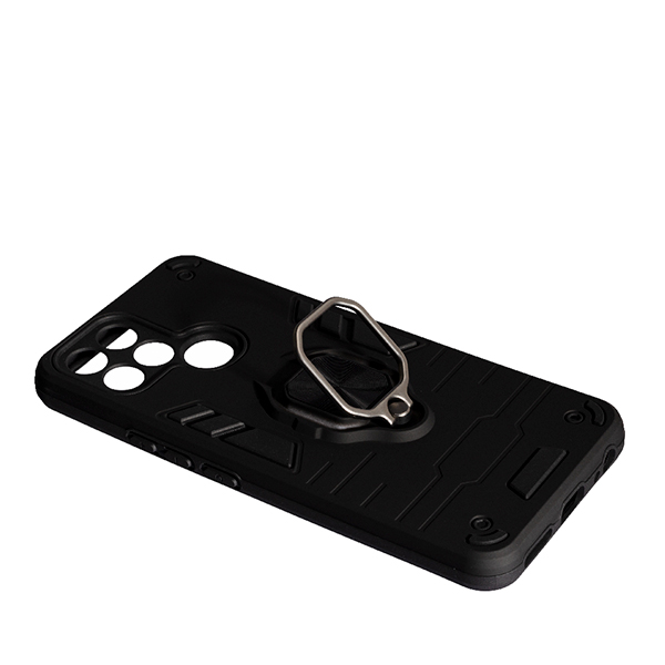 Чехол Armor Antishock Case для Infinix Smart 6 with Ring Black with Camera Lens